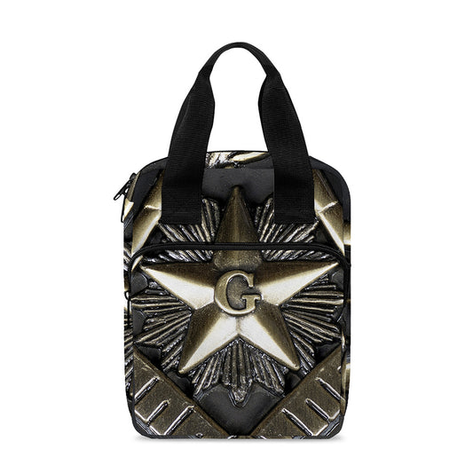 Freemasonry Medal Print Bible Tote Bag