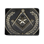 Freemasonry Medal Print Bifold Wallet