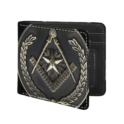Freemasonry Medal Print Bifold Wallet