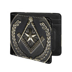 Freemasonry Medal Print Bifold Wallet