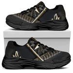 Freemasonry Medal Print Black Chunky Shoes