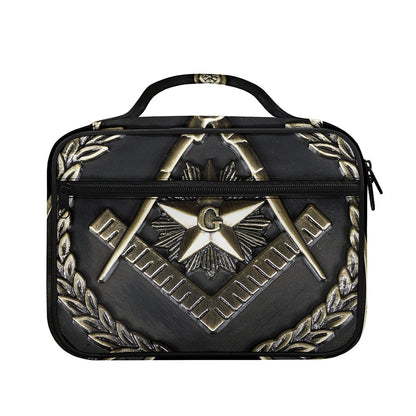 Freemasonry Medal Print Briefcase Bible Bag