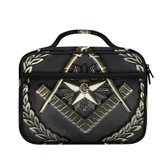 Freemasonry Medal Print Briefcase Bible Bag