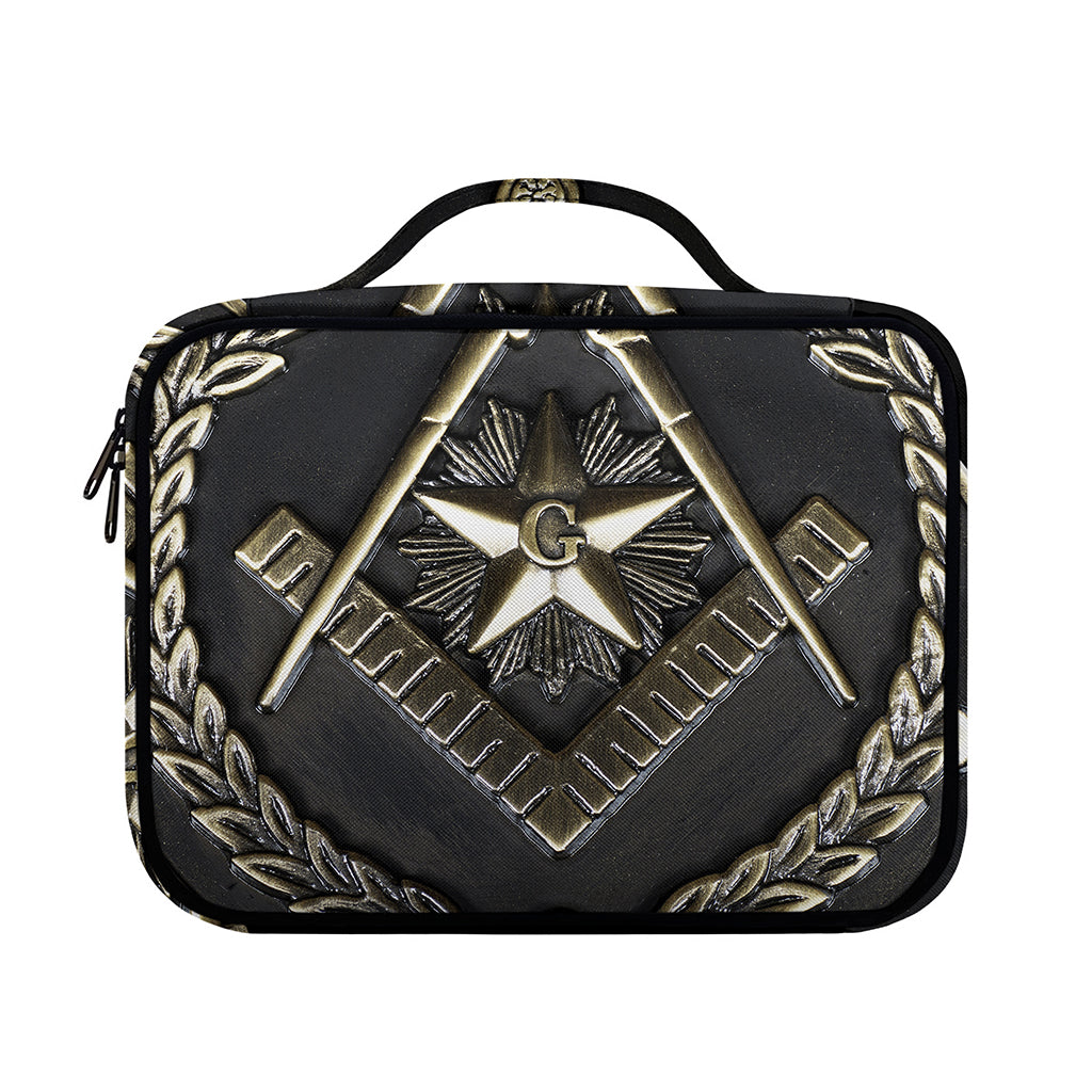 Freemasonry Medal Print Briefcase Bible Bag