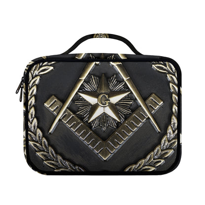 Freemasonry Medal Print Briefcase Bible Bag