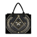Freemasonry Medal Print Canvas Tote Bag