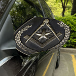 Freemasonry Medal Print Car Side Mirror Covers