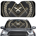 Freemasonry Medal Print Car Windshield Sun Shade