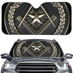 Freemasonry Medal Print Car Windshield Sun Shade