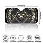 Freemasonry Medal Print Car Windshield Sun Shade