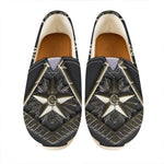 Freemasonry Medal Print Casual Shoes