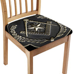 Freemasonry Medal Print Chair Cushion Cover