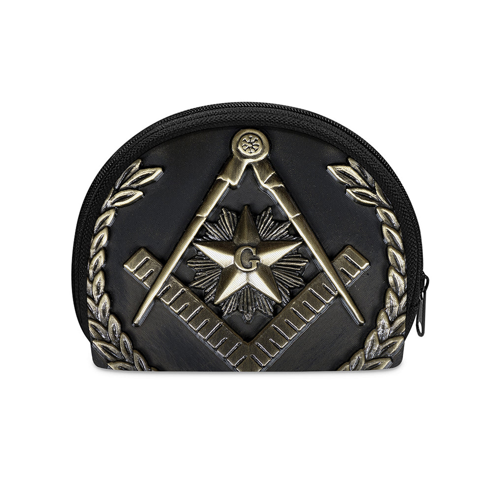Freemasonry Medal Print Coin Purse