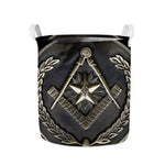 Freemasonry Medal Print Collapsible Laundry Basket