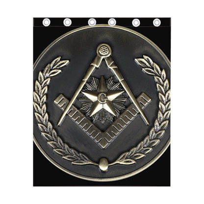 Freemasonry Medal Print Curtain