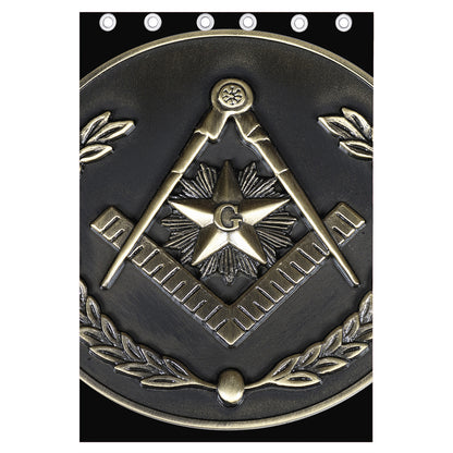 Freemasonry Medal Print Curtain