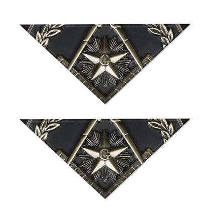 Freemasonry Medal Print Dog Bandana