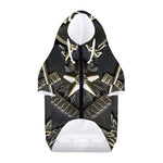 Freemasonry Medal Print Dog Zip Up Hoodie