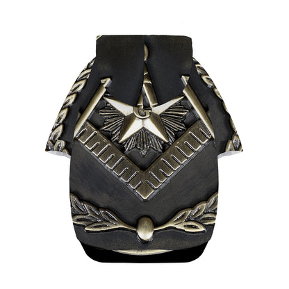 Freemasonry Medal Print Dog Zip Up Hoodie