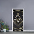 Freemasonry Medal Print Door Sticker