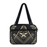 Freemasonry Medal Print Double Strap Bible Bag