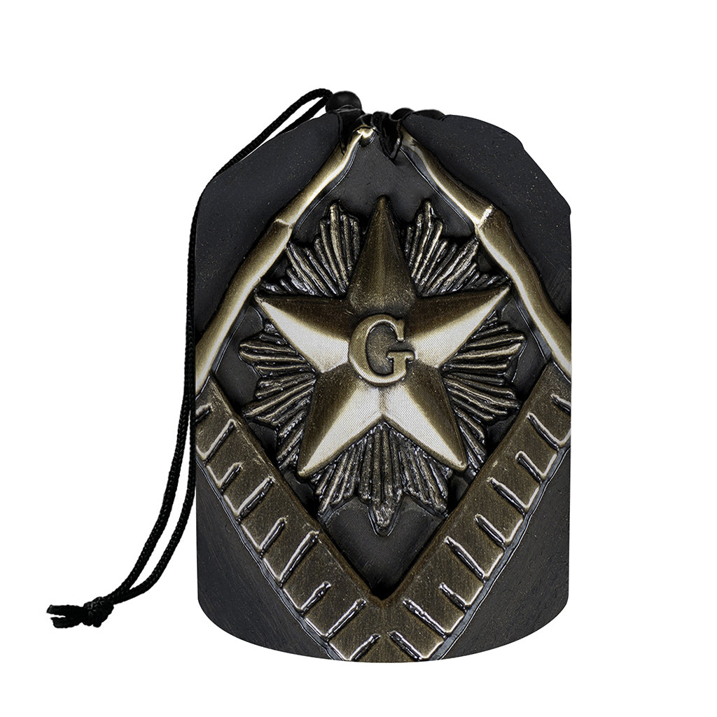 Freemasonry Medal Print Drawstring Makeup Bag