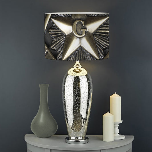 Freemasonry Medal Print Drum Lamp Shade