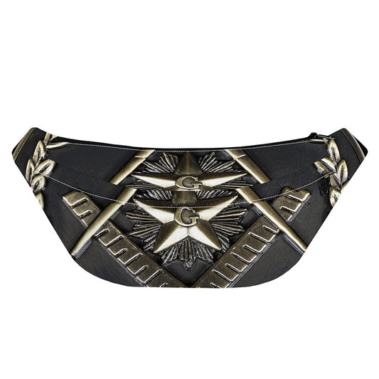 Freemasonry Medal Print Fanny Pack