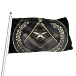 Freemasonry Medal Print Flag