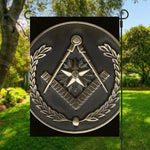 Freemasonry Medal Print Garden Flag