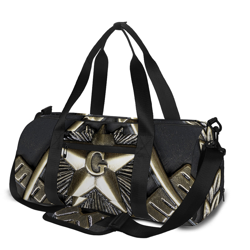 Freemasonry Medal Print Gym Bag