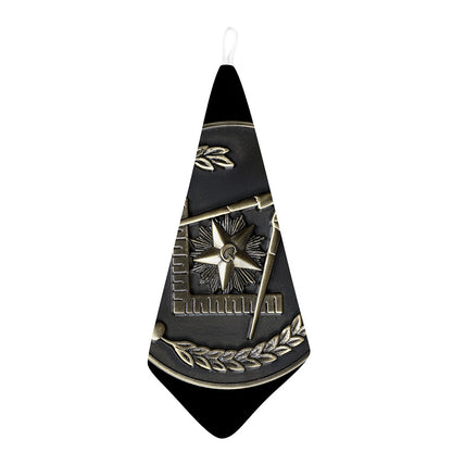 Freemasonry Medal Print Hand Towel