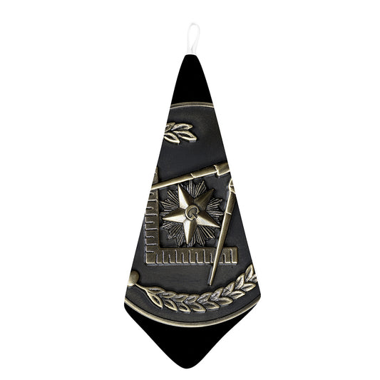 Freemasonry Medal Print Hand Towel