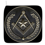 Freemasonry Medal Print Hand Towel