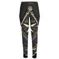 Freemasonry Medal Print High-Waisted Pocket Leggings