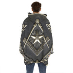 Freemasonry Medal Print Hoodie Blanket