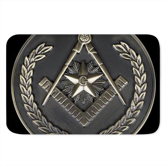 Freemasonry Medal Print Indoor Door Mat
