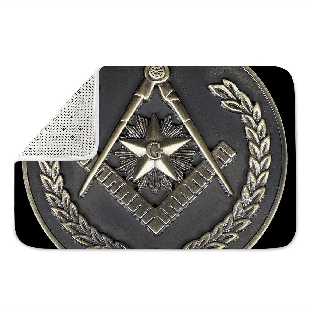Freemasonry Medal Print Indoor Door Mat