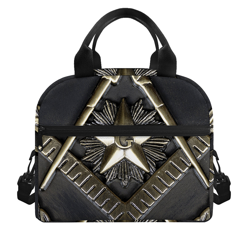 Freemasonry Medal Print Insulated Lunch Bag