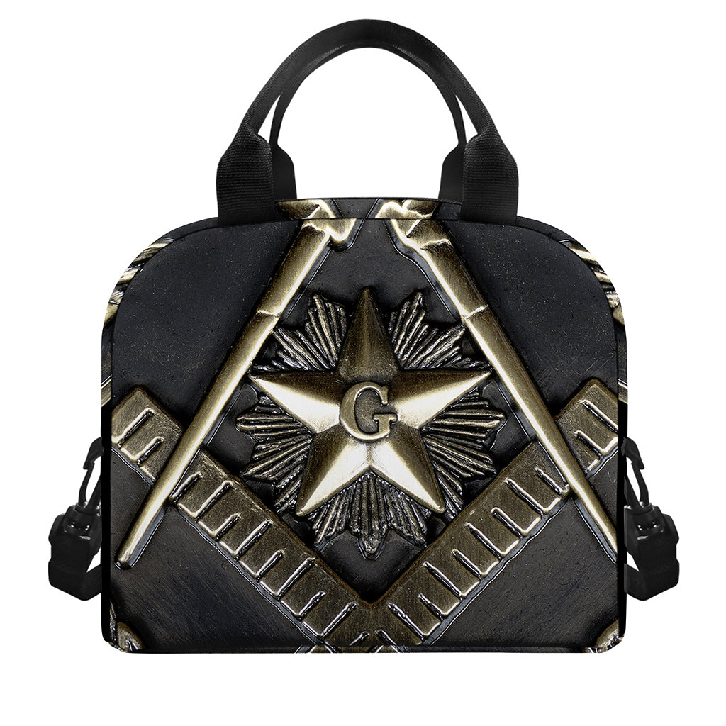 Freemasonry Medal Print Insulated Lunch Bag