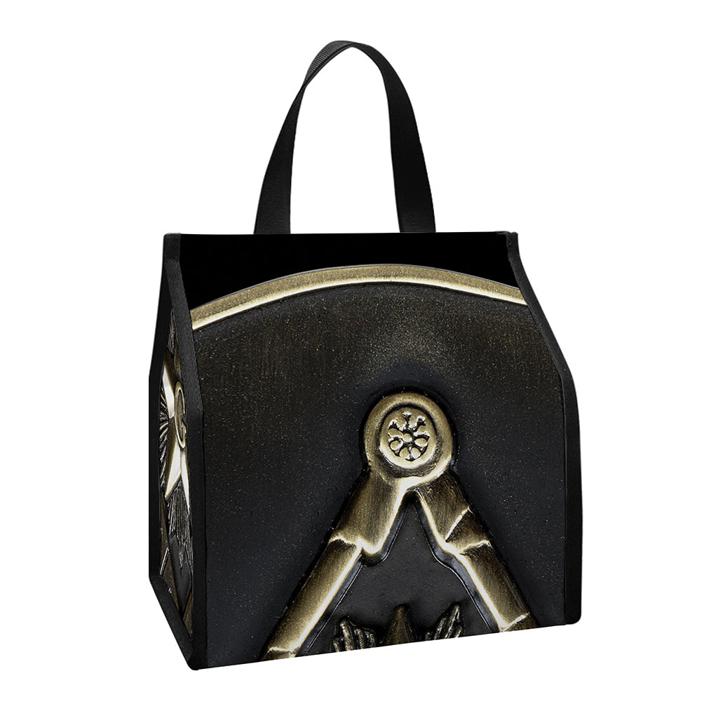 Freemasonry Medal Print Insulated Lunch Tote