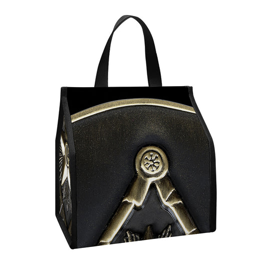 Freemasonry Medal Print Insulated Lunch Tote