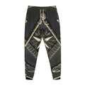 Freemasonry Medal Print Jogger Pants