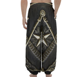 Freemasonry Medal Print Lantern Pants