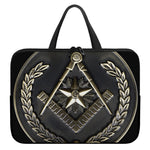 Freemasonry Medal Print Laptop Sleeve With Handle