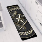 Freemasonry Medal Print Long Kitchen Mat