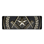 Freemasonry Medal Print Long Kitchen Mat