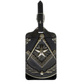 Freemasonry Medal Print Luggage Tag