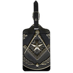 Freemasonry Medal Print Luggage Tag