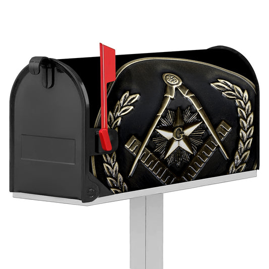 Freemasonry Medal Print Mailbox Cover